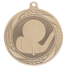 Typhoon Golf Medal 55mm - Antique Gold, Antique Silver & Antique Bronze