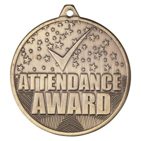Cascade Attendance Award Medal 50mm Gold