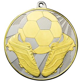Premiership Football Boot & Ball Medal - 60mm
