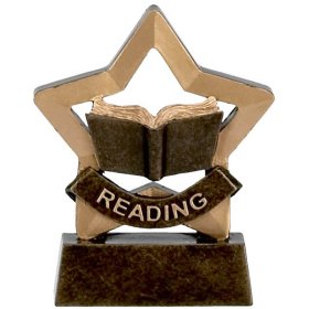 Mini Star Reading Trophy - 8cm