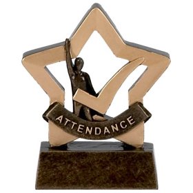 Mini Star Attendance Trophy - 8cm