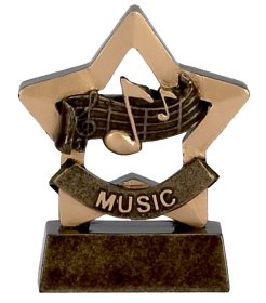 Mini Star Music Trophy - 8cm