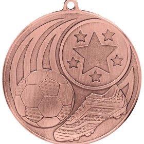 Iconic Football Medal 55mm - Gold, Silver & Bronze