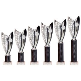 Glamstar Plastic Trophy Black - 6 Sizes