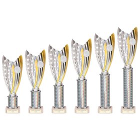 Glamstar Plastic Trophy Silver - 6 Sizes