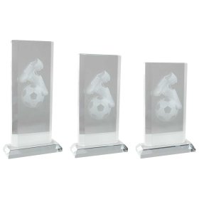 Motivation Football Crystal Award - 3 Sizes