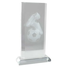 Motivation Football Crystal Award - 3 Sizes