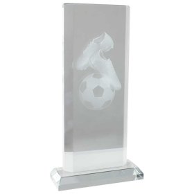 Motivation Football Crystal Award - 3 Sizes