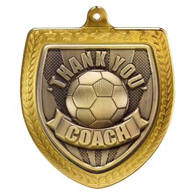 Cobra Football Shield Medal - Multiple Titles- 75mm