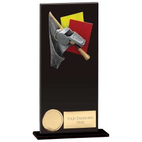 Hero Referee Glass Award Jet Black - 5 Sizes
