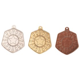 Falcon Multi Sport Medal - 65mm - Antique Gold, Antique Silver & Antique Bronze