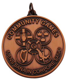 Community Games Medal 50mm - Gold, Silver & Bronze