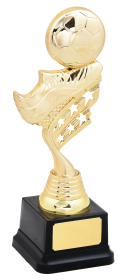 Football Boot & Ball Trophy Gold - 2 Sizes