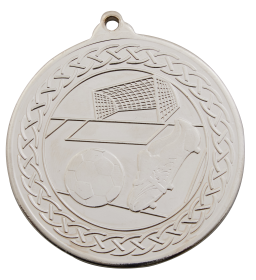 Football Medal 50mm - Gold & Silver