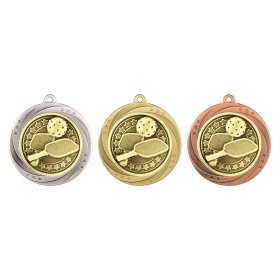 Superstar Pickleball Medal 60mm - Antique Gold, Antique Silver & Antique Bronze