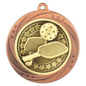 Superstar Pickleball Medal 60mm - Antique Gold, Antique Silver & Antique Bronze