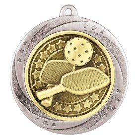 Superstar Pickleball Medal 60mm - Antique Gold, Antique Silver & Antique Bronze