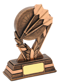 Darts & Dart Board Trophy - 2 Sizes