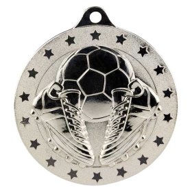 Cascade Stars Football Medal Ball & Boot 50mm - Gold, Silver & Bronze