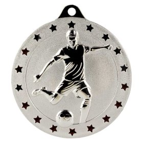 Cascade Stars Football Medal 70mm - Gold, Silver & Bronze