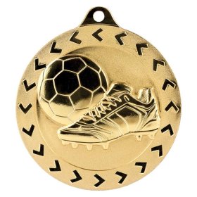 Cascade Stars Football Boot & Ball Medal 70mm - Gold, Silver & Bronze