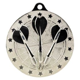 Cascade Stars Darts Medal 50mm - Gold, Silver & Bronze