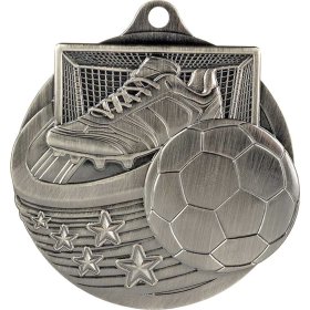  Power Strike Football Medal 50mm - Gold, Silver & Bronze