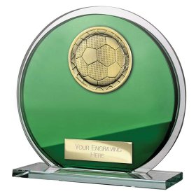  Seismic Superstar Football Circle Plaque Green - 3 Sizes