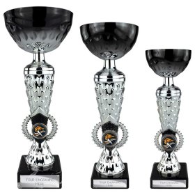 Energy Trophy Black & Silver - 3 Sizes
