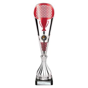 Eclectic Trophy Silver & Red - 3 Sizes