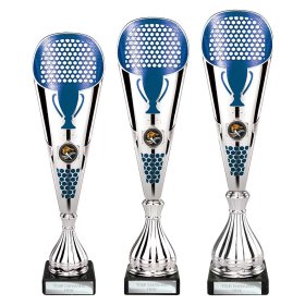 Eclectic Trophy Silver & Blue - 3 Sizes