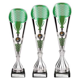 Eclectic Trophy Silver & Green - 3 Sizes
