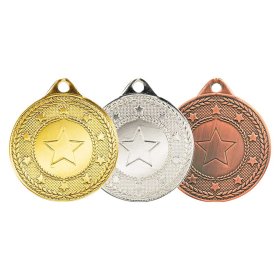 Beacon Series Iron Medal 50mm - Gold, Silver & Bronze