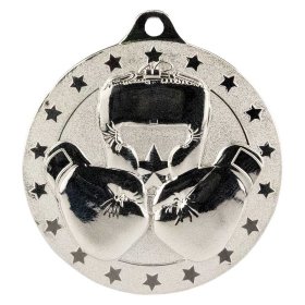 Cascade Stars Boxing Medal 50mm - Gold & Silver