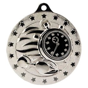 Cascade Stars Swimming Medal 50mm - Gold & Silver