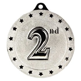 Cascade Stars Placed Medal 50mm - Gold, Silver & Bronze