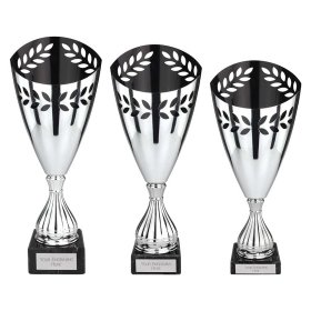Maximus Laser Trophy Silver & Black - 3 Sizes