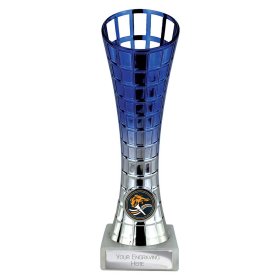 Leader Trophy Blue & Silver  - 3 Sizes