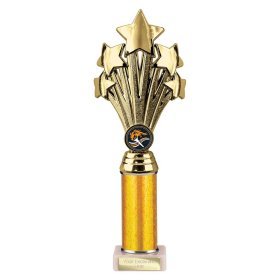 5 Star Multisport Tube Trophy Gold - 7 Sizes