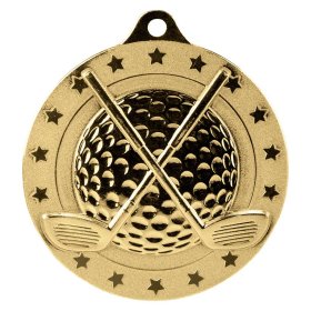 Cascade Stars Golf Medal 50mm - Gold, Silver & Bronze