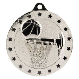 Cascade Stars Basketball Medal 50mm - Gold, Silver & Bronze