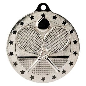 Cascade Stars Tennis Medal 50mm - Gold, Silver & Bronze