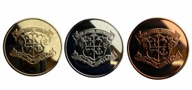 Loreto College Crest Custom Medal 40mm - Gold, Silver & Bronze