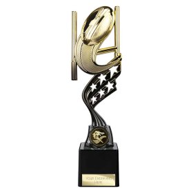 Innov8 Rugby Plastic Trophy Gold & Black - 3 Sizes