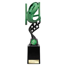 Innov8 Rugby Plastic Trophy Green & Black - 3 Sizes