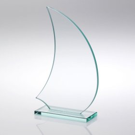 Jade Glass Sail Plaque - 3 Sizes